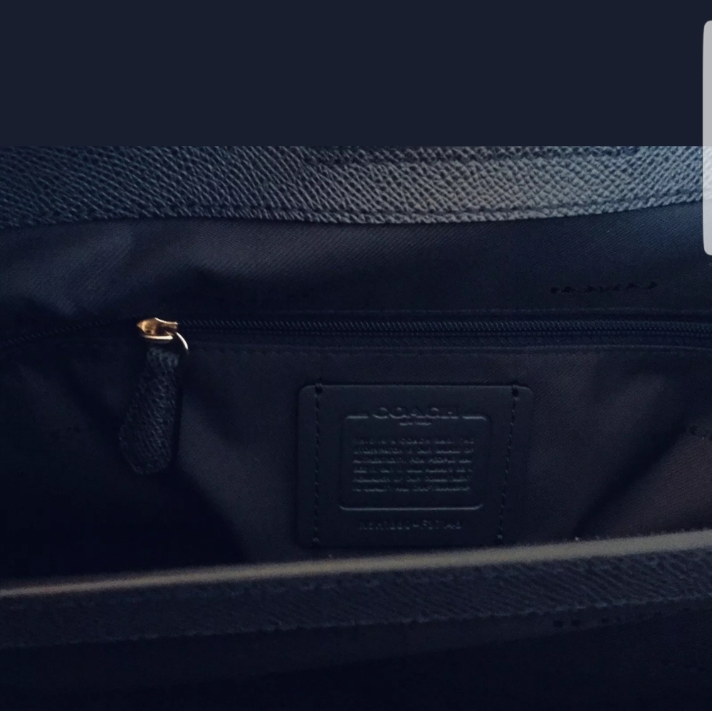 COACH NAVY BLUE SATCHEL - LARGE
